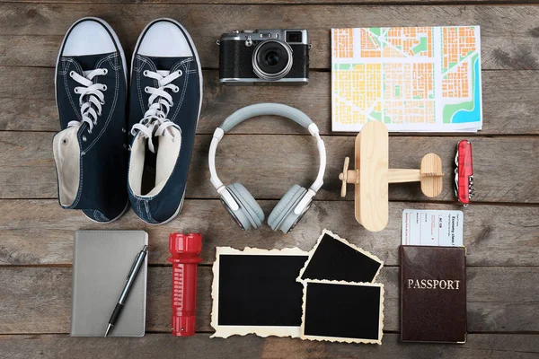 Outfit accessories for travelling — Stock Photo, Image