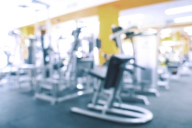 Spor salonu iç bulanık görünüm