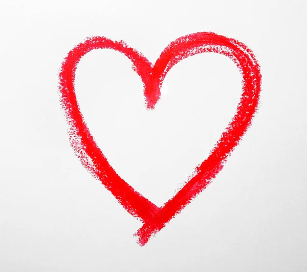 Red drawn hearts — Stock Photo, Image