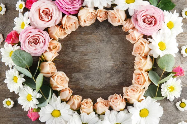 Floral wreath frame — Stock Photo, Image