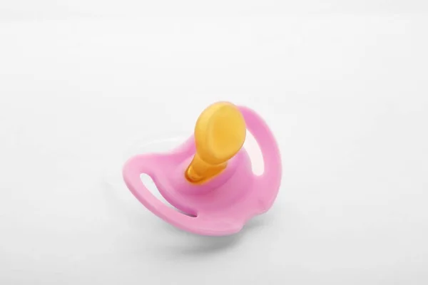 Baby pacifier on white — Stock Photo, Image