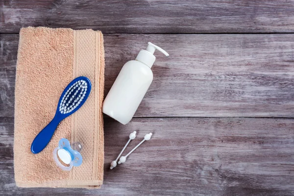 Baby necessities on table — Stock Photo, Image