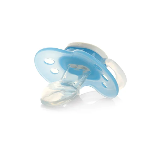 Baby pacifier on white Stock Image