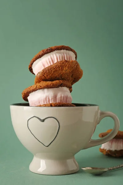 Ice cream cookie smörgåsar — Stockfoto