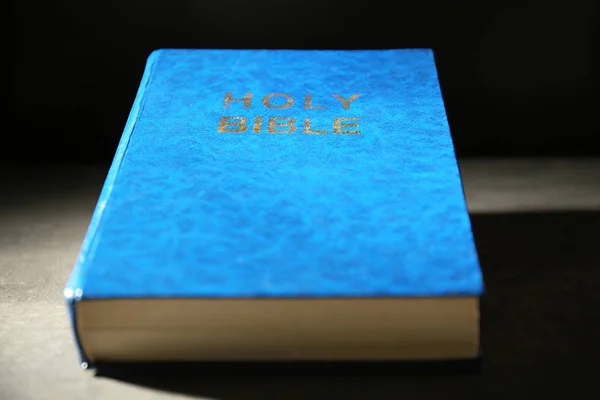 Holy Bible on dark — Stock Photo, Image