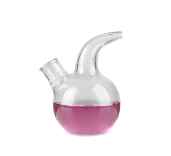 Retort with color water 