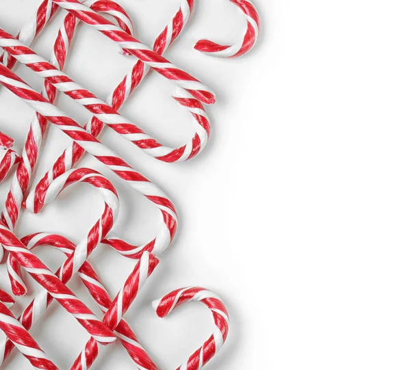 Candy canes on white — Stock Photo, Image