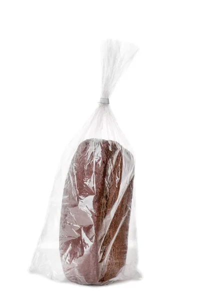 Loaf of bread in plastic bagd — Stock Photo, Image