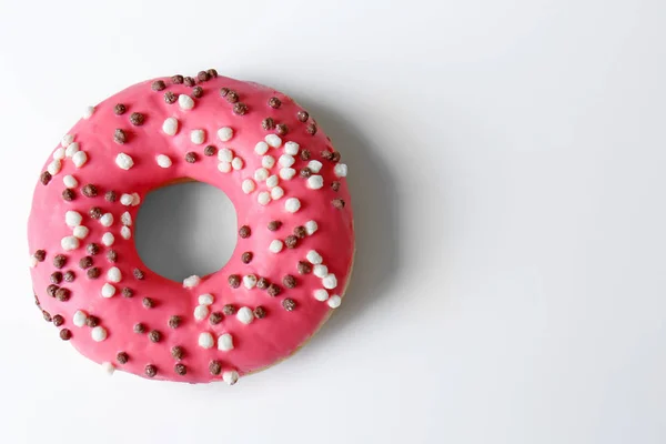 Glazed pink donut — Stock Photo, Image