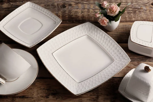 Set porcelaine blanche — Photo