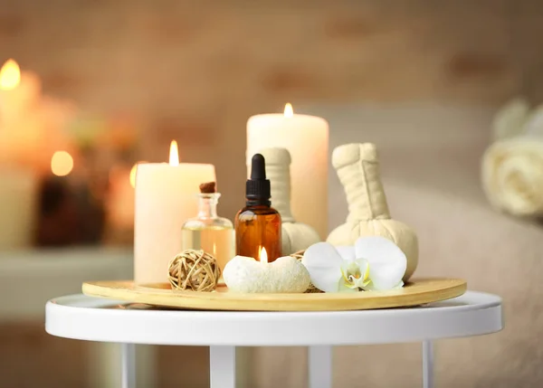 Bottles of essential oil — Stock Photo, Image