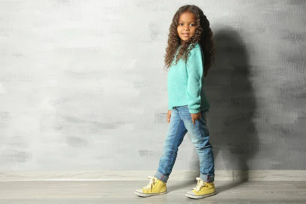 Cute little African American girl — Stock Photo, Image