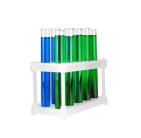 Test tubes with samples — Stock Photo, Image