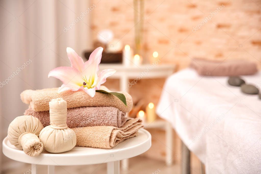 Massage setting in wellness center