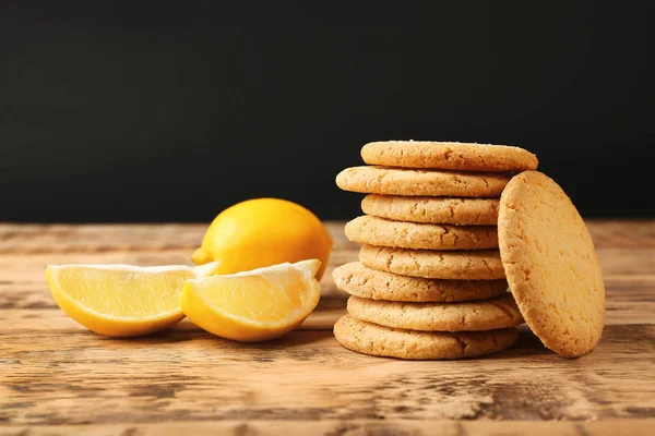 Citron cookies med frukt — Stockfoto