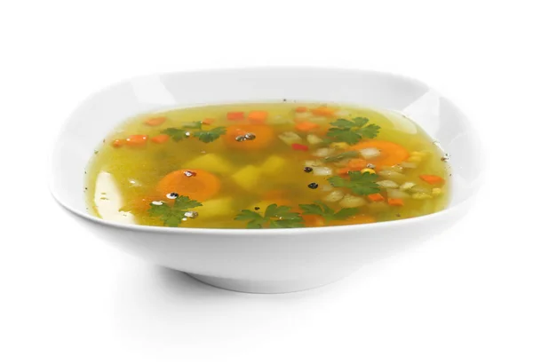 Sopa de verduras frescas — Foto de Stock