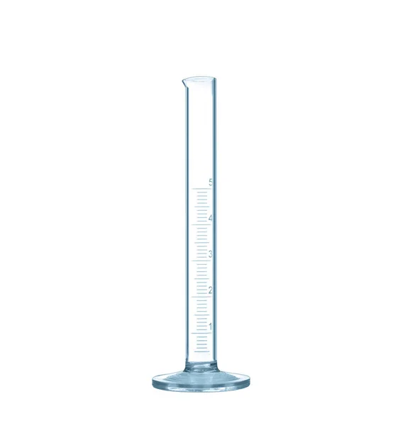 Measuring tube on white — Stock Photo, Image