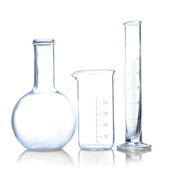 Vidros de laboratório limpos — Fotografia de Stock