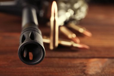 Ahşap arka plan askeri sette