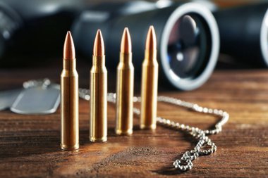 Ahşap arka plan askeri sette