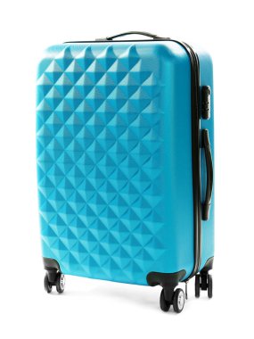 Bavul beyaz üzerine izole