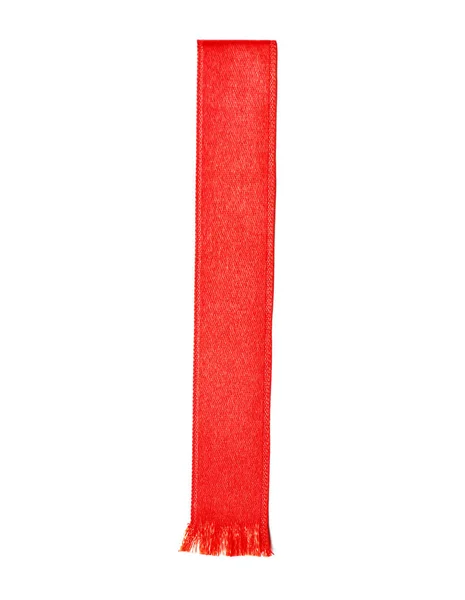 Червона стрічка на білому — стокове фото