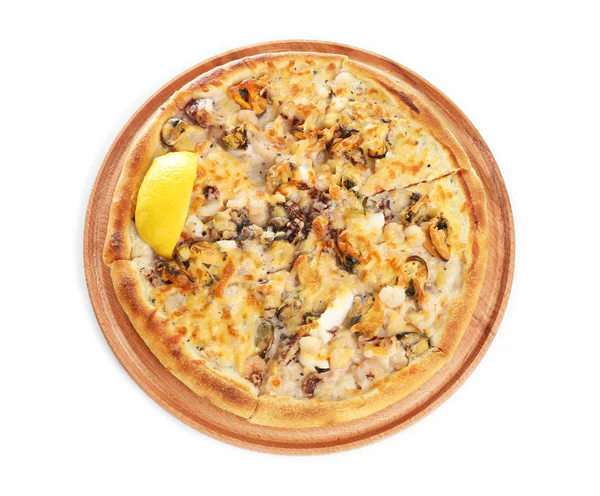 Deliziosa pizza ai frutti di mare — Foto Stock