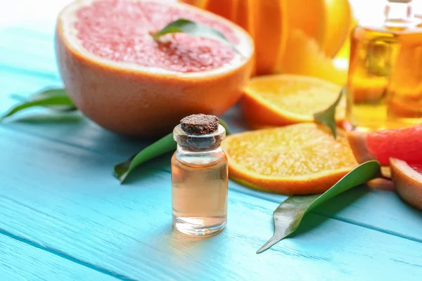 Minyak Aroma dengan jeruk — Stok Foto