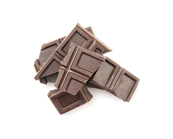 तुटलेली चॉकलेट तुकडे — स्टॉक फोटो, इमेज