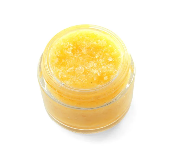 Glasburk med citron scrub — Stockfoto