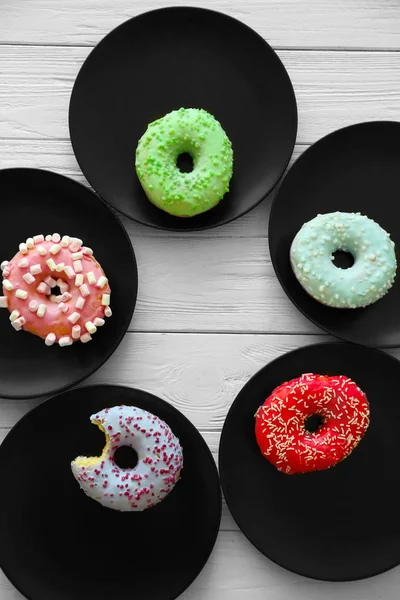 Lezzetli renkli donut — Stok fotoğraf