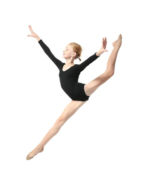 Young girl doing gymnastics — Stock Photo, Image