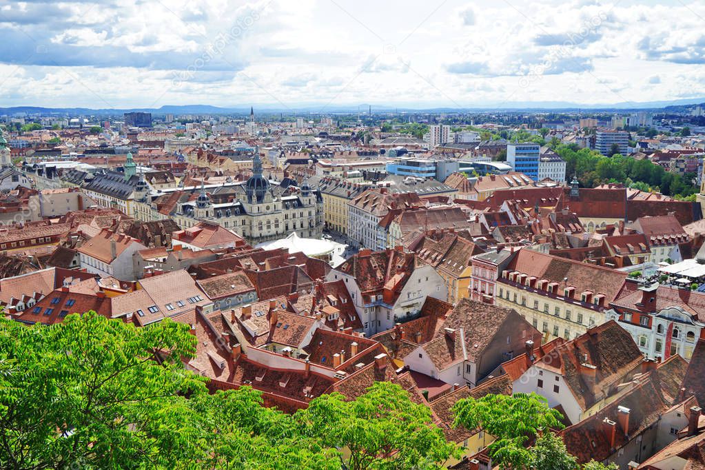 City landscape and buildings