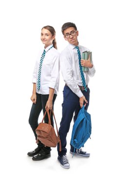 Beyaz arka plan üzerinde sınıf