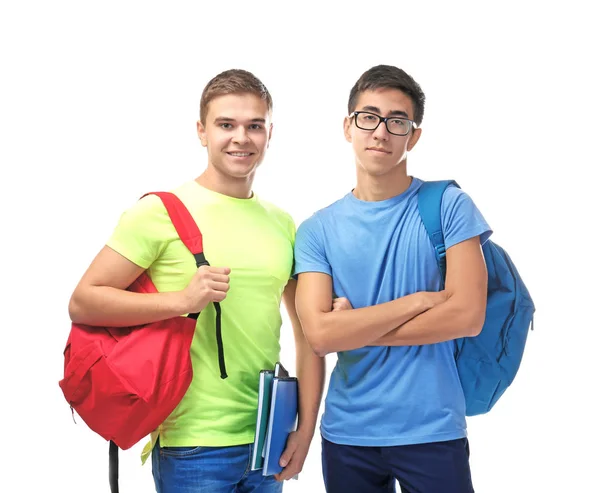 Compañeros Clase Sobre Fondo Blanco — Foto de Stock