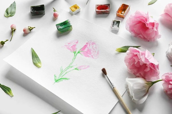 Watercolor painting picture — Stock Photo, Image