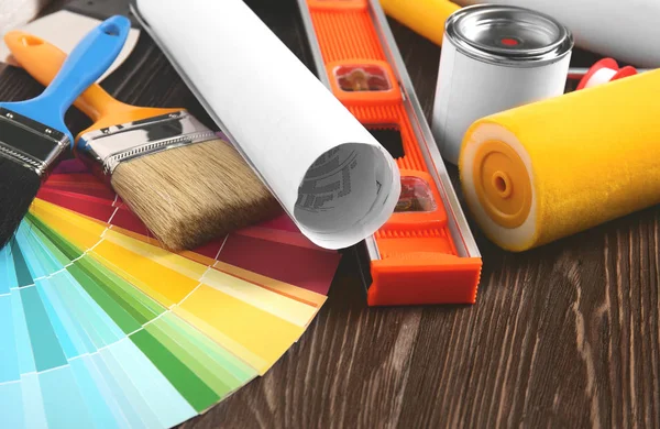 Closeup of decorator tools — Stock Photo, Image