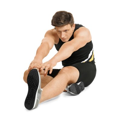 Genç yakışıklı sporcu