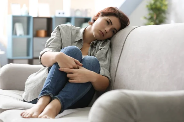 Depressive junge Frau — Stockfoto