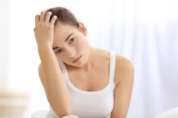 Depressed young woman — Stock Photo, Image