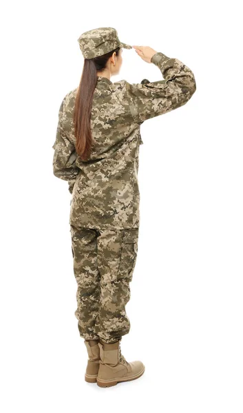 Pretty female soldier — Stock Photo, Image