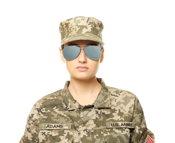 Bastante soldado femenino —  Fotos de Stock