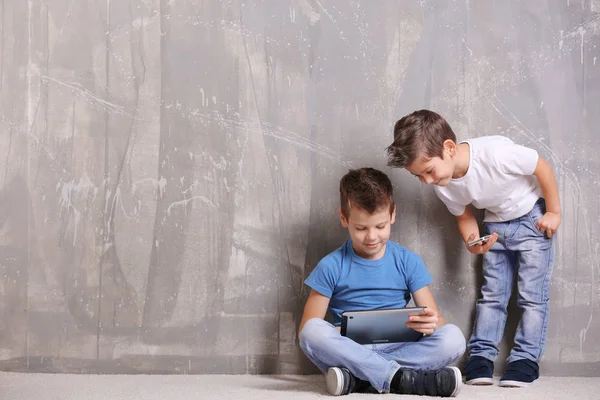 Cute little brothers — Stock Photo, Image