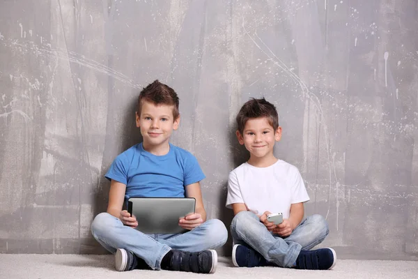 Cute little brothers — Stock Photo, Image