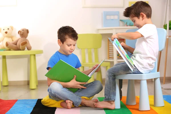 Cute little brothers — Stock Photo, Image