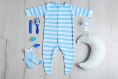Baby clothes and accessories  clipart