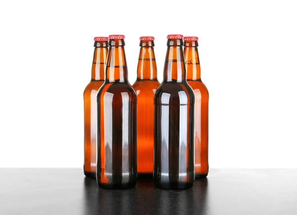 Bottiglie di birra alcolica — Foto Stock