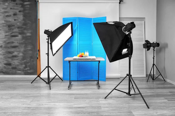 Interieur van fotostudio — Stockfoto