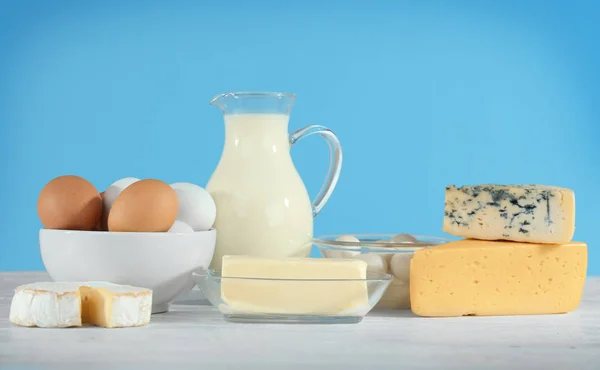 Produk susu yang berbeda — Stok Foto