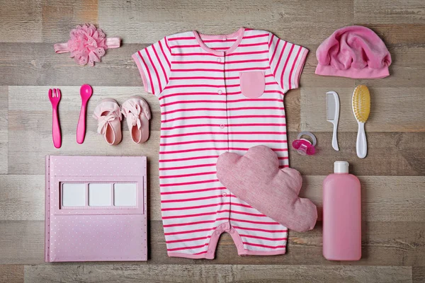 Baby clothes and accessories — Stock Image Baby clothes and accessories Stock Image